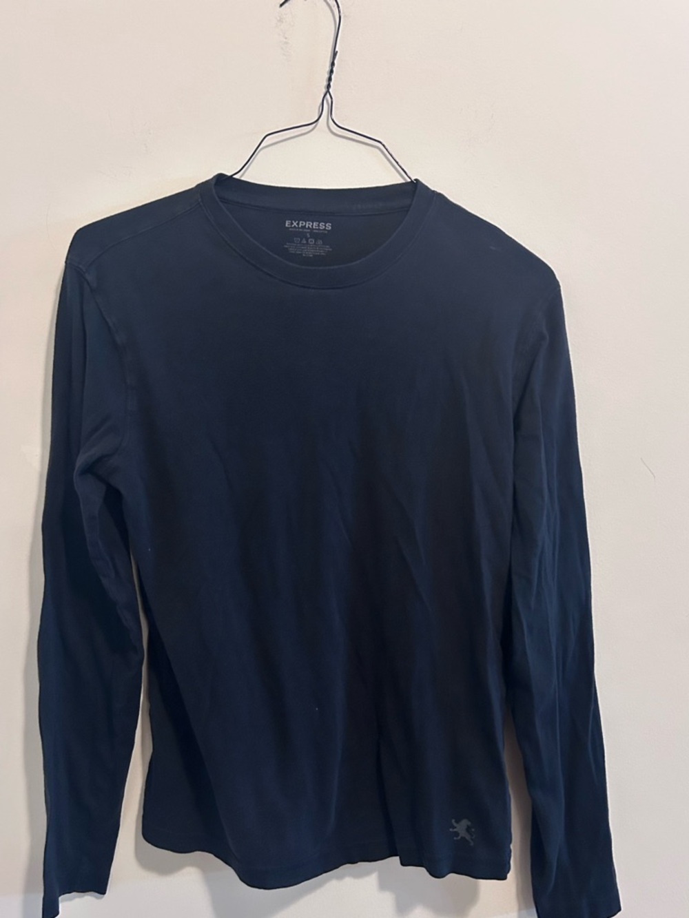 Express Men’s Long Sleeve‎ Crewneck Shirt - Black